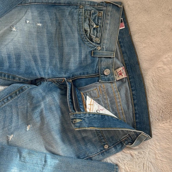 True Religion Ricky relaxed straight jeans 33. - Picture 3 of 4